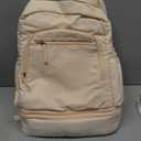 GDNasist Breast Pump Backpack Fit for Spectra S1 and S2 with Removable Cooler Compartment, Pumping Bag for Pump Accessories, Breast Pump Bag for Work, Travel and Family Use Beige
