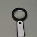 JMH Magnifying Glass with Light, Handheld Large Magnifying Glass 18LED Cold and Warm Light with 3 Modes, Illuminated Lighted Magnifier for Seniors Reading, Coins, Jewelry (Black)