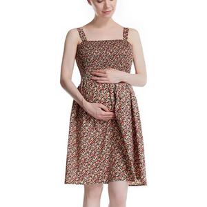 Fall Floral Maternity Dress Baby Shower Dress, Gender Reveal Dress, Pregnancy Must Haves That Works as a Casual Maternity Dress or Formal Maternity Dress, Soft Breathable Fabric (Black Floral (Large)