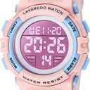 A ALPS Boys Watch for 315 Year Old Boys, Digital Sport Outdoor Multifunctional Chronograph LED 50M Waterproof Alarm Calendar Analog Watch with Silicone Band