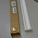 ChrisDowa Cordless Zebra Blinds for Windows, Dual Layer Free-Stop Light Filtering Window Roller Shades, Pull Down Privacy Zebra Shades for Home, Office, Bedroom, Door (20" W x 72" H, White)