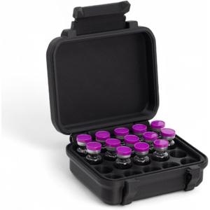 3ml 20 Vial Case for Peptide Vials | Rugged Fridge and Freezer Safe Case