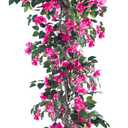 Artificial Bougainvillea Tree -6FT Faux Bougainvillea Tree with Realistic Flowers, Tall Fake Flower Tree for Indoor or Outdoor Decor, Silk Floral Plant for Living Room, Porch, Garden (Pink)