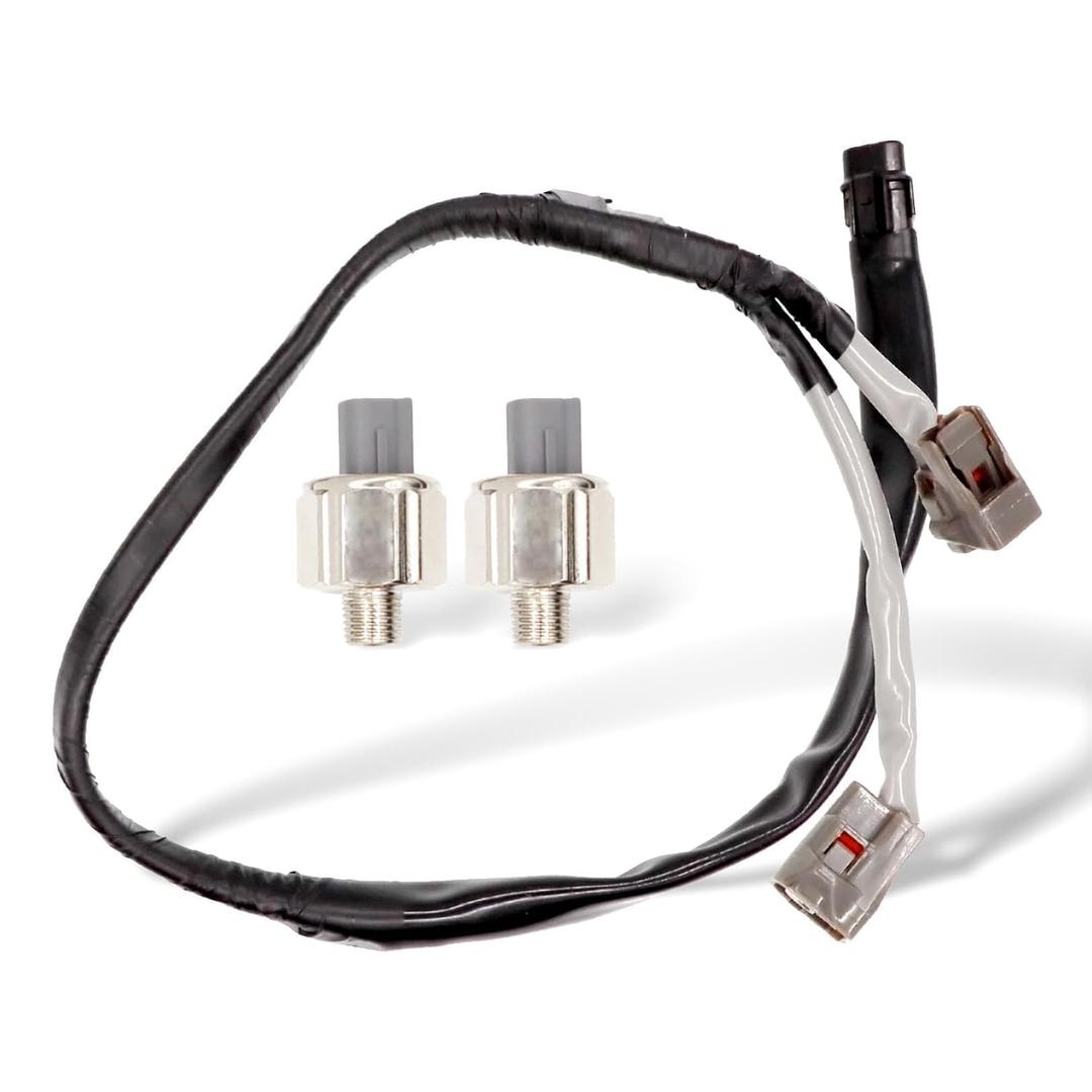 82219-34010 89615-12090 89615-12050 2pcs Engine Knock Sensor with Harness Compatible with 1996-2002 4runner 1995-2004 Tacoma 2000-2004 Tundra 1995-1998 T100