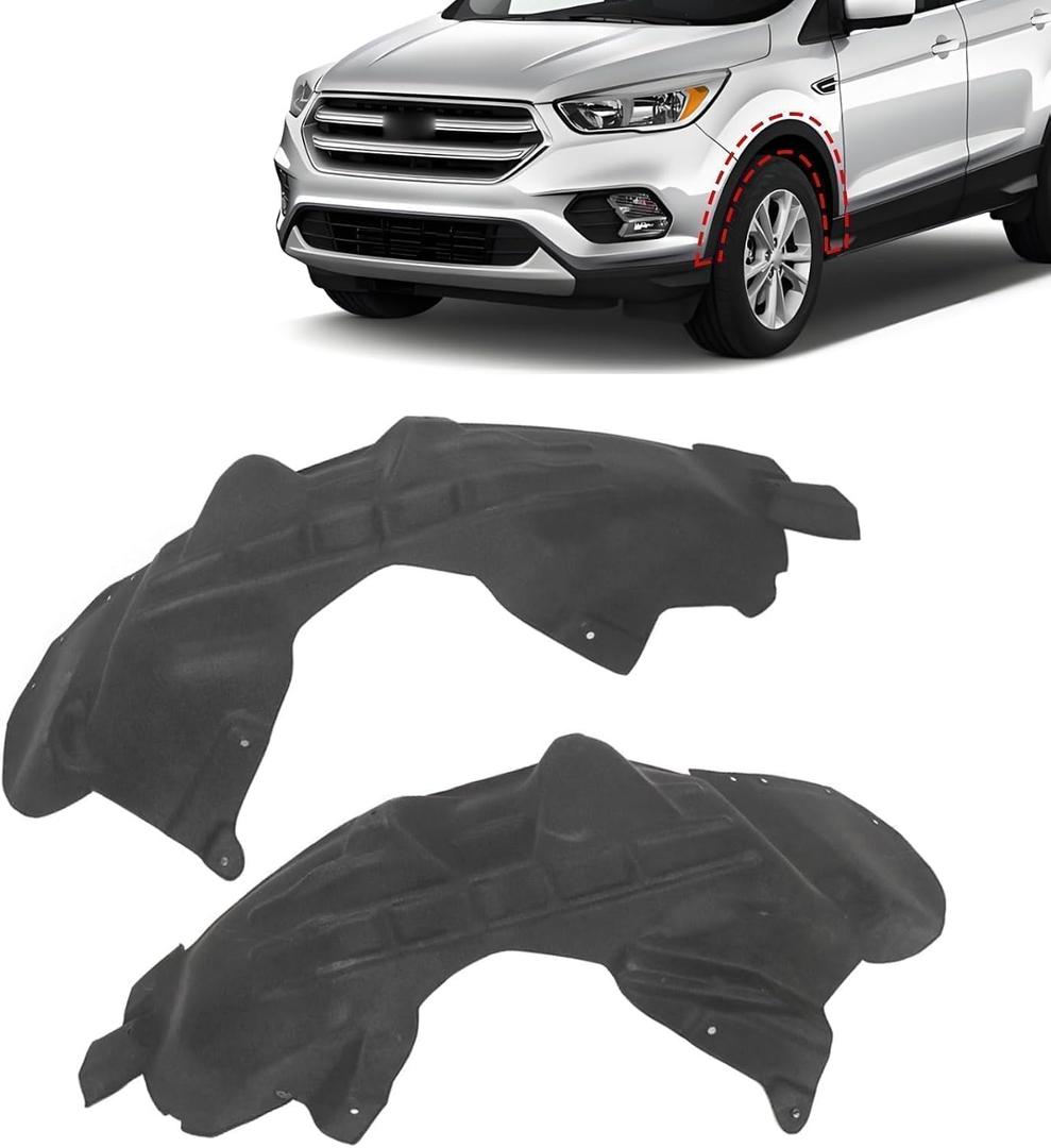 SecosAutoparts 2Pcs Fender Liner Inner Rear Left & Right Compatible with Ford Escape 2013-2019 Replace# CJ5Z-78278B51-A, CJ5Z78278B51A