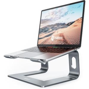 Nulaxy Fully Aluminum Detachable Laptop Stand, Ergonomic Ventilated Cooling Laptop Holder Computer Riser for Desk, Anti-Slip Design Notebook Stand Compatible with All 10-16" MacBook/Dell XPS/HP/Lenovo