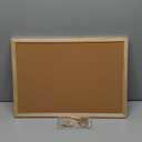 Cork Board Bulletin Board,17"X 12" Cork Board for Office with Pin Oak Wood Boards,Hanging Corkboards for Office Home School Message Board or Vision Board Decoration.