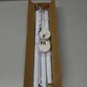 Tension Curtain Rod 30 To 63 Inch White Tension Rods Adjustable Spring Loaded Curtain Rods 7/8" Curtains Rods No Drilling Tension Rods For Windows Bedroom Closet Doorway Door