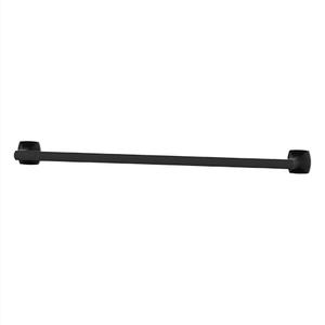 Pfister Vaneri Bath Towel Bar for Bathroom, 24-Inch, Wall-Mounted, Screw-In, Matte Black Finish, BTBVRI2B