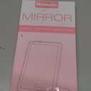 Mocado LED Foldable Travel Makeup Mirror - 5x7 inches 3 Colors Light Modes USB Rechargeable Touch Screen, Portable Tabletop Cosmetic Mirror for Travel, Cosmetic, Office (White)