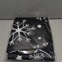 Qilmy Indoor Doormat Floormat Non Slip Door Rug Washable Floor Mats for Christmas Winter Home Kitchen Bedroom Outdoor 39 x 20 Inch, Black Snowflake