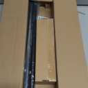 Black Curtain Rods No Drilling-Adjustable No Drill Curtain Rods for Windows 36-88" with Adhesive Brackets for Bedroom Apartment Renter Friendly,5/8" Small French Door Sash Rod Easy Install