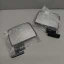 Stripebird - Magnetic Golf Cart Mirrors 2.0 (Black) - No Drilling - Ultra-Strength Magnet - 2 Folding Side Mirrors - EZ Go Accessory - Club Car Accessory - Golf Cart Accessory