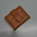 GEEAD Small Wallets for Women Slim Bifold Credit Card Holder Minimalist Zipper Coin Pocket