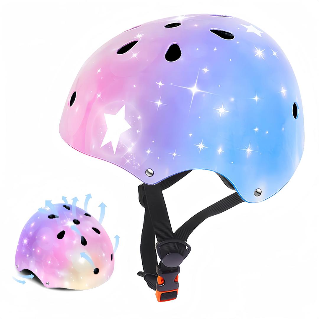 Kids Bike Helmet for 2-3-5-8-14 Ages Girls,Boys,Toddler,Kids and Youth, Ventilation and Impact Resistance Toddler Bike Helmet for Multi-Sport Bicycle Scooter Inline Roller Skate and Skateboarding 55-57 CM