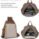 KL928 Canvas Vintage Backpack Large Casual Daypack Outdoor Travel Rucksack Hiking Backpacks for Men Women