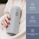 Lifefactory 16-Ounce Stainless Steel Vacuum-Insulated Tumbler, Stone Gray