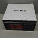 Roter Mond 4 Slice Toaster Retro Stainless Steel with Bagel Defrost Cancel Function, 6 Browning Settings, Extra Wide Slot and Removable Crumb Tray, White, ST033