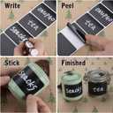 ONUPGO Chalkboard Labels-180pcs Waterproof Reusable Blackboard Stickers with 1 Liquid Chalk Marker for Mason Jars, Parties Decoration, Craft Rooms, Weddings, Storage, Organize Your Home & Kitchen