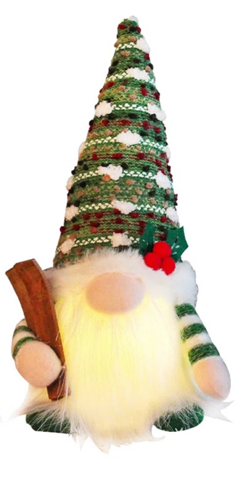 FIREOR Gnome Christmas Tree Topper Decorations Gift, Handmade Large Plush Dwarf Ornaments with Star Red Plaid Hat Xmas Home Holiday Party Decor Scandinavian Swedish, Curtain Tie Wine Bottle Decoration