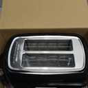 Toastmaster 2-Slice Toaster - Black with Stainless Steel - Kitchen Essential for Sandwich Bread & Breakfast Toast - Toaster with Wide Slots, High Rise Toast Lift & Cool-Touch Exterior