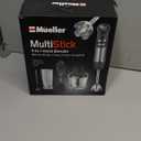 Mueller Multistick 800W 4-in-1 Immersion Blender Handheld, 12 Speed Hand Mixer - Turbo Boost, Heaviest Duty Copper Motor, Titanium Blades Hand Blender, Milk Frother Wand, Whisk, Beaker, Chopper, Grey (Grey)