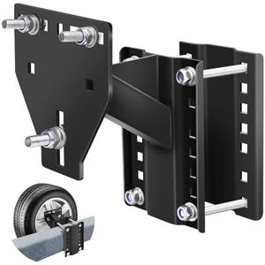 Trailer Spare Tire Mount, Boat Spare Tire Mount for Utility Trailer, Upgrade Spare tire Carrier, Fits 4 5 6 8 Lugs Trailer Wheels, Holds Up to 150 Lbs(missing wheel)