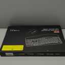 Wireless Keyboard and Mouse Combo, EDJO 2.4G Full Size Wave Keys Ergonomic Keyboard with Wrist Rest and 3-Level DPI Adjustable Wireless Ergonomic Mouse for Windows, Mac OS Desktop/Laptop/PC(Black)