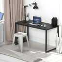 SHW Mission 40x20-Inch Home Office Computer Desk, Black