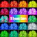 Rope Lights for Outside, 33FT 120LED 18 Colors Changing Outdoor LED String Lights Waterproof Tube Fairy Light with Remote& 8 Modes Trampoline Light for Camping Pool Tree Garden Yard Home Holiday Decor