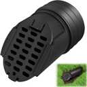 1 Pack Downspout Rodent Guard, Twist In Insert for 4" Round Rain Gutter Downspout Extension Hose to Block Animals and Debris, with Leaf Filter Design (Black)