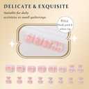3 x evpct French Press on Toenails Short Square, Summer Nude Pink + White Tip French Toe Nails Press ons Short Light Perfectly Fit Fake Toenails for Women with Kits Gel Stick, Fake Toenail Kit 32Pcs (32 Ounce (Pack of 1))