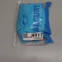 Halcurt Women's Plus Size Rash Guard Short Sleeve Swim Shirts Loose Fit UPF50+ Sun Protection Swimsuit Top Only (3X, Light Blue)