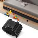 Uross Under Couch Blocker Toy 16.4FT- Under Furniture for Pets, Guards for Under Sofa Fridge Underneath Bottom Blocker Couch Stoppers to Prevent Toys,Black