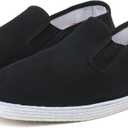 Martial Art Cloth Shoes Kung Fu Tai Chi Cotton Sole Canvas Shoes Black