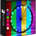 Activ Life 2-Tire Pack LED Bike Wheel Lights with Batteries Included, Get 100% Brighter and Visible from All Angles for Ultimate Safety and Style (Color-Changing)