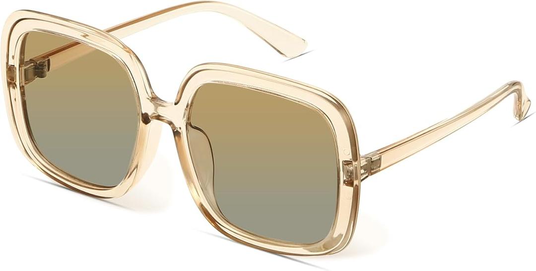 miyya Oversized Polarized Sunglasses Women, Trendy Retro Sun Glasses for Women 2025, Oversized Shades