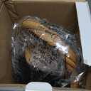 LONFFERY Tea Kettle for Stove Top, 2.5 Quart Whistling Tea Kettle, with Food Grade Stainless Steel and Wood Pattern Folding Handle, Black