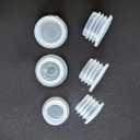 Generic Plastic Stopper Replacement Plug for Salt and Pepper Shakers,Flower Pots,Bottles,Pipes etc (6 pieces) (Sizes: 5/8 inch,9/16 inch,1/2 inch),White