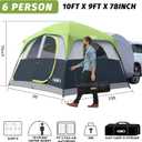UNP SUV Tent for Camping, 6-Person SUV Tailgate Tent - Easy Set Up with Rainfly, 10'x9'x78in(H)