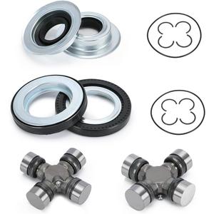 Front Axle Seal U Joints 4x4 Kit Compatible with Ford F250 F350 Super Duty with Dana 60 2005-2014 Replace 2014835