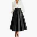 Tea Length Mother of The Bride Dresses for Women Long Sleeve Satin Evening Party Gown Elegant Wedding Guest Dress. size 6