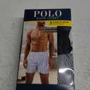 POLO RALPH LAUREN Men's Classic Fit Cotton Woven Boxers 3 Pack (Medium, White/Cruise Navy, Light Blue/Cruise Navy, Cruise Navy/Sporting Royal - 3 Pack)