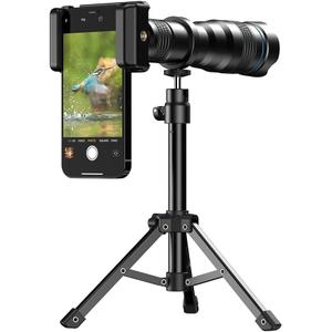 APEXEL 36X Telephoto Lens Kit for Smartphone, Magnification Phone Lens with Universal Clip Attachment, HD Magnifier Photography Lens for iPhone Android Phone (Fits for Almost All Phone)