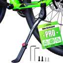 RBRL Bike Kickstand 18mm Hole Spacing, Bike Stand Aluminium Alloy Adjustable Bicycle Kickstand, Rear Side Bicycle Kick Stand for 24''-29'' Mountain Bike/Road Bike/BMX/MTB