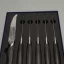 HOSHANHO Steak Knives Set of 6, Ultra Sharp 4.5 Inch Serrated Steak Knife Set, Japanese High Carbon Steel Kitchen Steak Knives with Ergonomic Handle