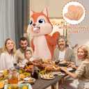 Spinosaurus Inflatable Squirrel Costume Kids Thanksgiving Inflatable Costume Christmas Blow Up Squirrel Costumes Halloween Inflatable Suit for Boys Girls
