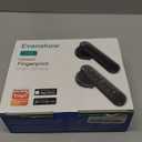 Fingerprint Door Lock Biometric Door Knob with Keypad Keyless Entry, 5-in-1 Door Locks for Bedrooms(Fingerprint/App/Code/Key/IC Card), Home Hotel Office Apartment Black