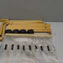 Sakugi Clothes Rack - Clothing Rack with Storage Mesh Shelf & Casters, Heavy-Duty Metal Clothing Rack for Hanging Clothes, Dresses, Coats, Large Load Capacity, Easy Assembly, Gold, 28.0"x16.9"x59.0"