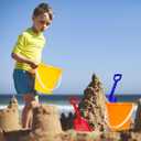 Holady 5.28'' Inch Sand Beach Buckets Pail with Shovels,Sand Bucket Water Pail for Beach Fun Great Summer Party Accessory(24 Bucket+24 Shovels)